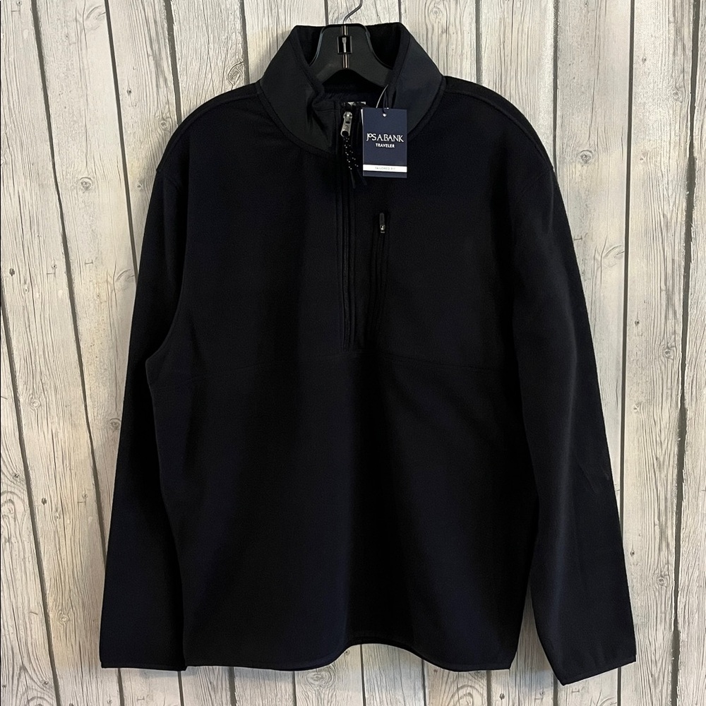 NWT Jos.A. Bank Traveler Navy Quarter Zip Pullover – Size L